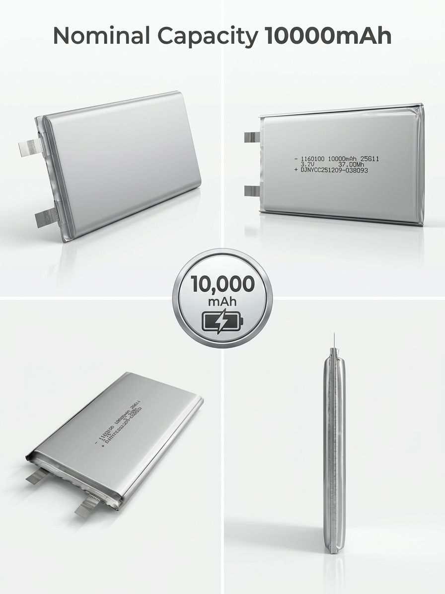3.7V 10000mAh 1160100 Rechargeable Lithium Ion Polymer Battery for Consumer Electronics