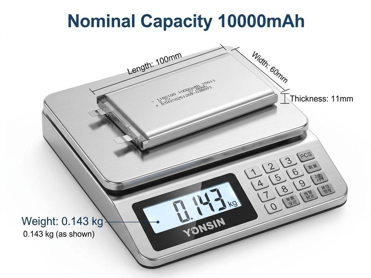 3.7V 10000mAh 1160100 Rechargeable Lithium Ion Polymer Battery for Consumer Electronics