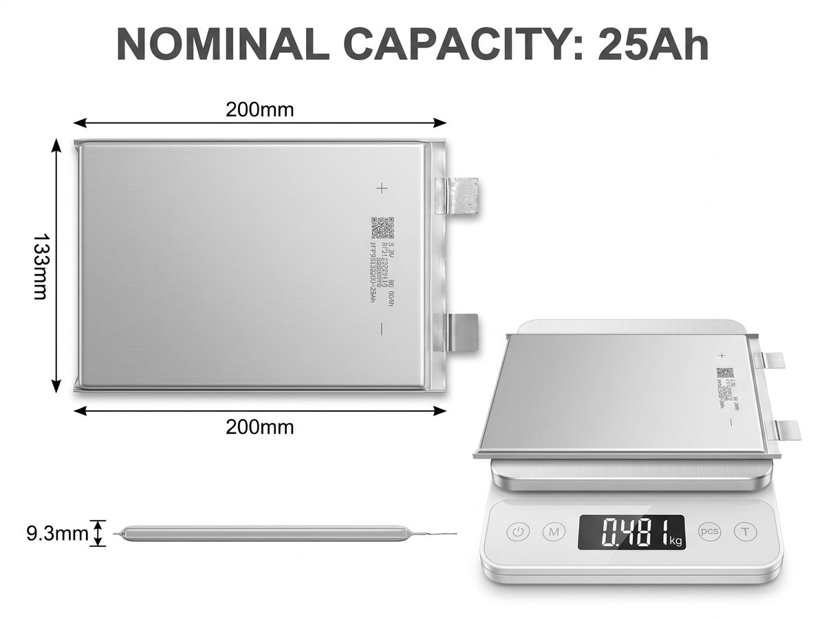 3.6V 25Ah High Capacity New Energy Solid-State Battery Lithium Ion Pouch Cell 