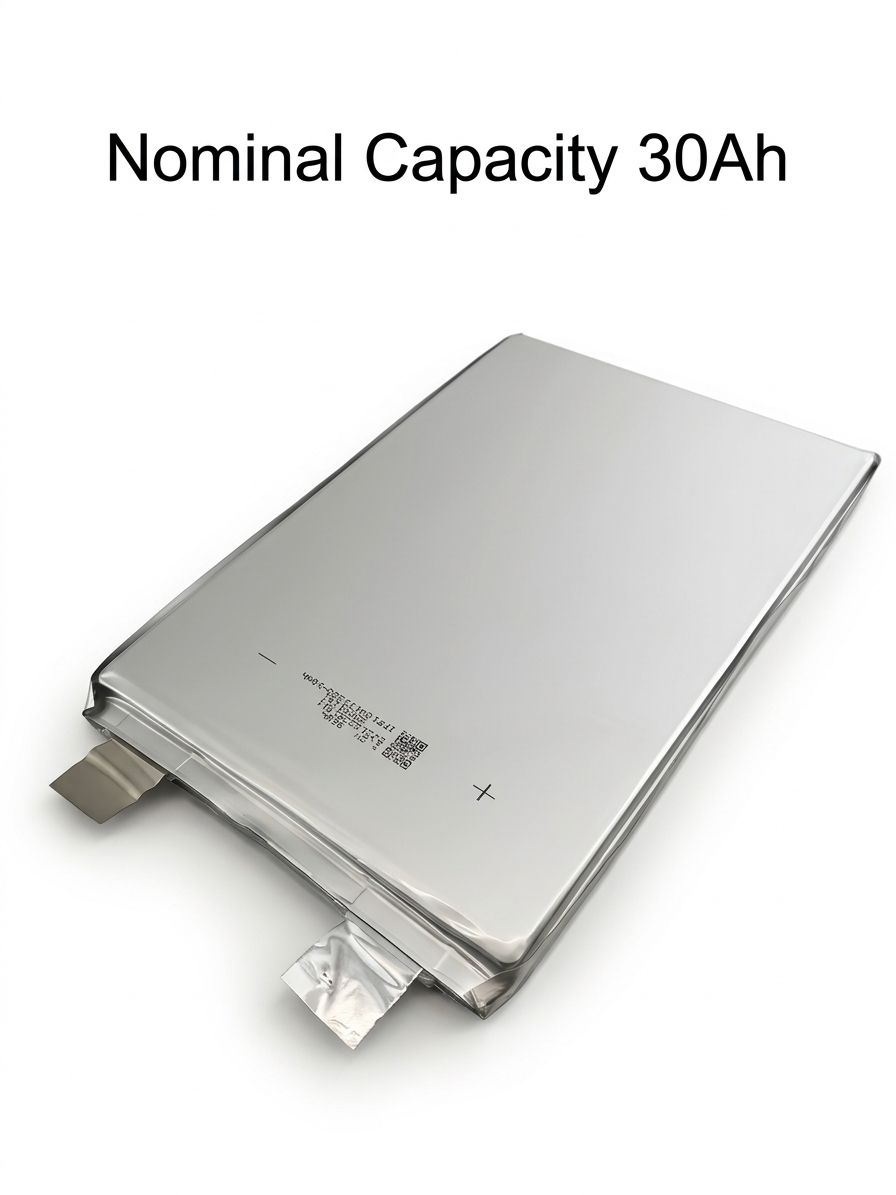 3.2V 30Ah High-Safety Semi-Solid State Lithium Pouch Cell, 104133200 Battery for New Energy Vehicles & Solar Storage