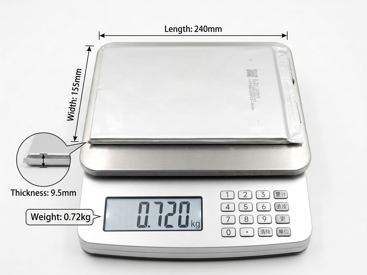 DJ 3.2V 40Ah 128Wh New Energy Solid-State Battery, 95155240 Pouch Cell for EV and Solar Storage