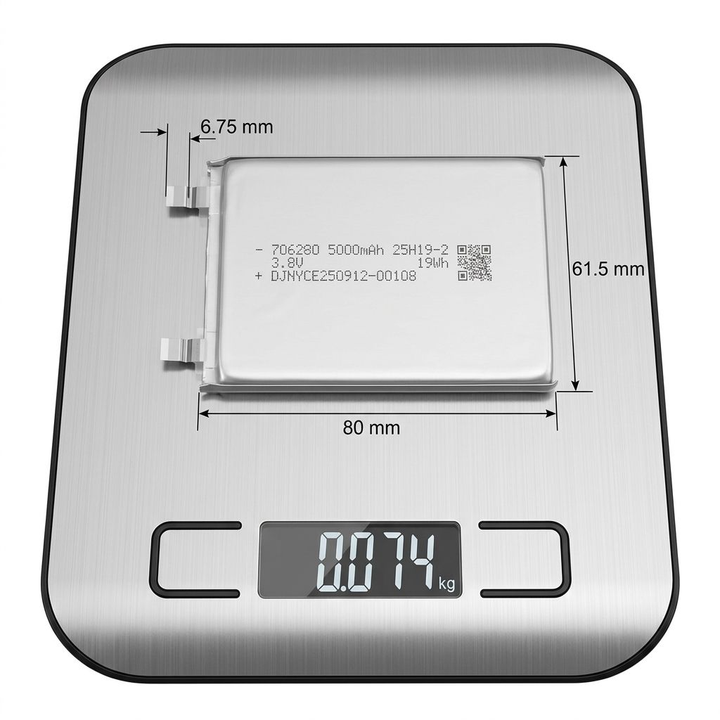 High Capacity 3.8V 5000mAh Lithium Ion Rechargeable Battery Pack 706280 for Portable Electronics